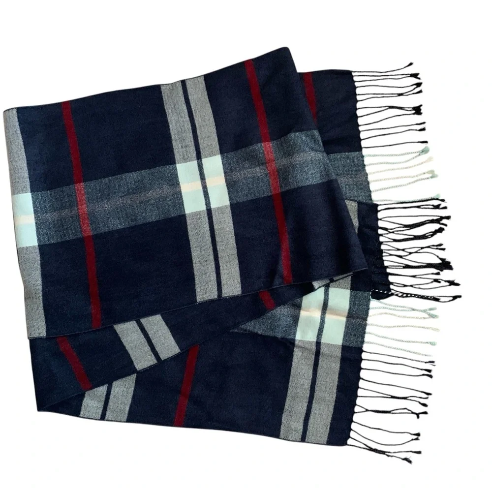 Silk Plaid Scarf